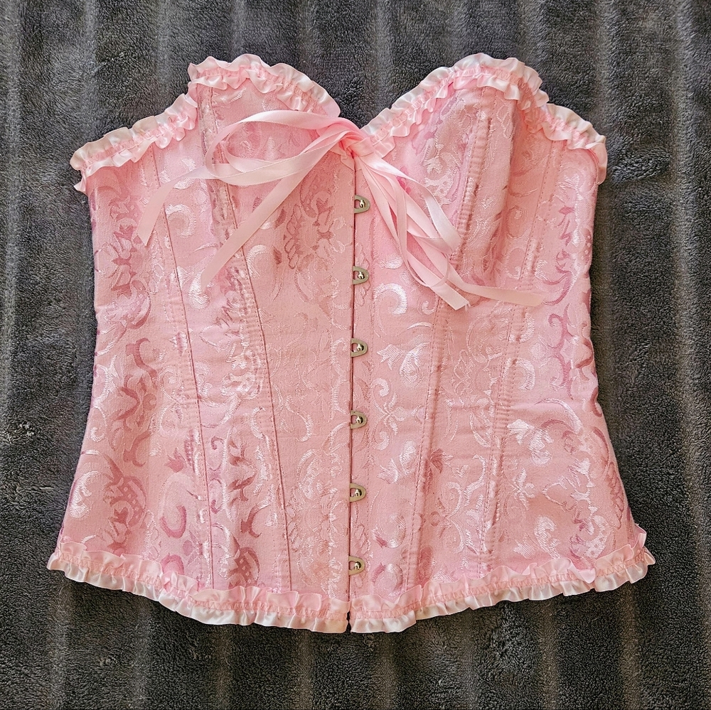 Pink Overbust Corset